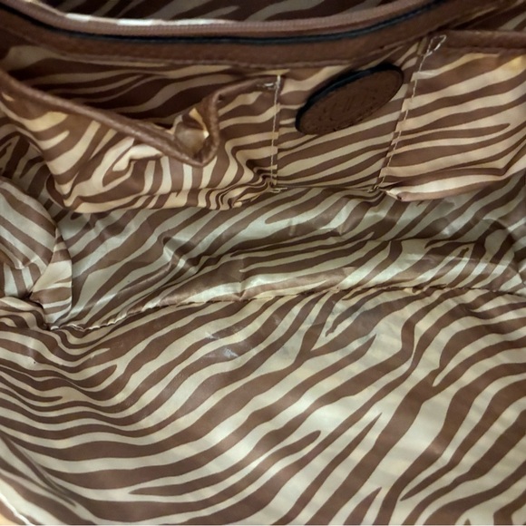 DANA BUCHMAN Rose Floral Tote Multicolor 17" X 12" X 3.5" - Picture 4 of 5